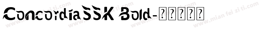 ConcordiaSSK Bold字体转换